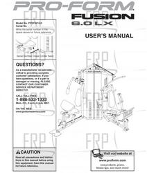 Manual, Owners, PFSY50150 - Product Image