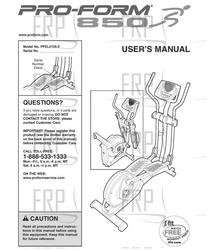 Manual, User, PFEL51050 - Product Image
