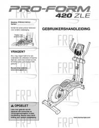 USER'S MANUAL, DUTCH - Image USER'S MANUAL, DUTCH - Image