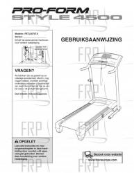 USER'S MANUAL, DUTCH - Image USER'S MANUAL, DUTCH - Image