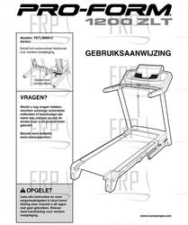 USER'S MANUAL, DUTCH - Product Image USER'S MANUAL, DUTCH - Product Image