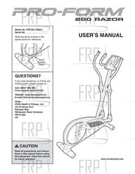 Manual, Owner's, English - Product Image Manual, Owner's, English - Product Image