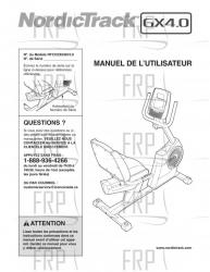 USER'S MANUAL, FRENCH - 