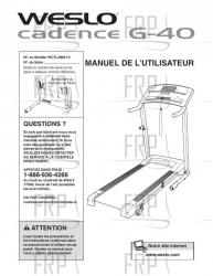USER'S MANUAL, FRENCH - Image USER'S MANUAL, FRENCH - Image