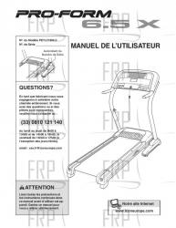 USER'S MANUAL - FRENCH - Image USER'S MANUAL - FRENCH - Image