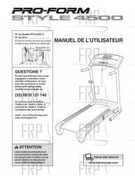 USER'S MANUAL, FRENCH - Image USER'S MANUAL, FRENCH - Image