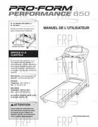 USER'S MANUAL, FRENCH - Image USER'S MANUAL, FRENCH - Image