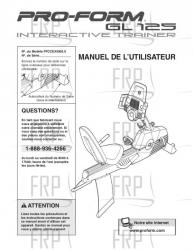 USER'S MANUAL - FRENCH - Image