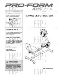 USER'S MANUAL, FRENCH - Image USER'S MANUAL, FRENCH - Image
