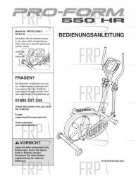 USER'S MANUAL - GERMAN - Image USER'S MANUAL - GERMAN - Image