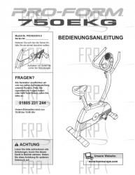 USER'S MANUAL - GERMAN - Image USER'S MANUAL - GERMAN - Image