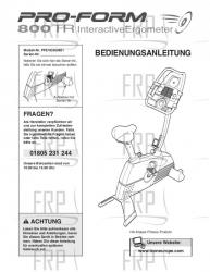 USER'S MANUAL, GERMAN - Image USER'S MANUAL, GERMAN - Image