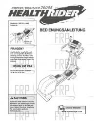 USER'S MANUAL, GERMAN - Image USER'S MANUAL, GERMAN - Image