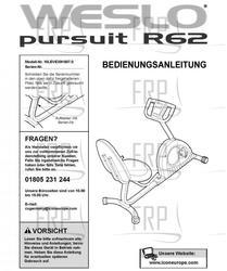 USER'S MANUAL, GERMN - Product Image