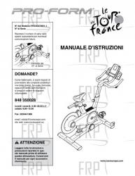 USER'S MANUAL, ITALIAN - Image USER'S MANUAL, ITALIAN - Image