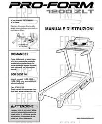 USER'S MANUAL, ITALIAN - Product Image