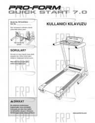 USER'S MANUAL, TURK - Image USER'S MANUAL, TURK - Image