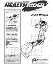 Manual, Owner's, UK - Product Image Manual, Owner's, UK - Product Image