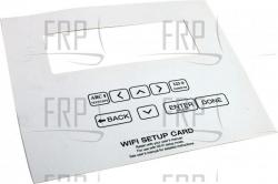 WIFI Setup Card - Product Image