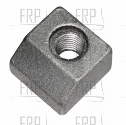 Aluminum block with thread - Product Image