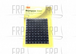 BUMPON,Black RBBR,.5X.5X.23 - Product Image