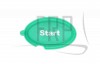 Button, Green Start - Product Image