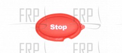 Button, Red Stop - Product Image