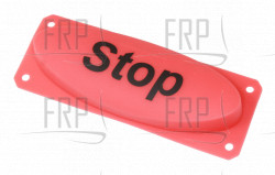 Button, STOP, Molded, ENGLISH - Product Image