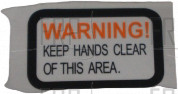 Decal #2, Digital Disk (Warning,Keep Hands Clear) - Product Image Decal #2, Digital Disk (Warning,Keep Hands Clear) - Product Image
