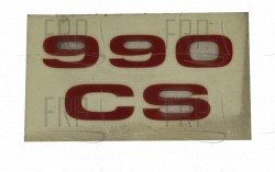 Decal, 990 CS, Rear - Product Image