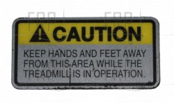 Decal, Caution, Hand & Feet - Product Image