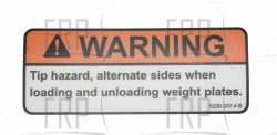 Decal - Caution - Load & Unload - Product Image