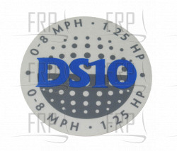 Decal, Circle, DS-10 - Product Image