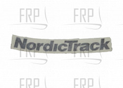Decal, Console, Back NORDICTRACK - Product Image