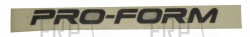 Decal, Console, Proform - Product Image Decal, Console, Proform - Product Image