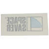6041893 - Decal, Deck Rail, Left 'SPACESAVER' - Product Image
