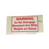 DECAL DO NOT DISENGAGE WTS - Product Image