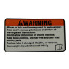 6063660 - Decal, General Warning - Product Image