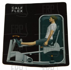 Decal, Instruction, Calf Flex - Product Image