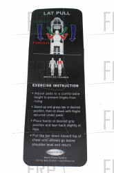 Decal, Instructional; G3S30 - Product Image