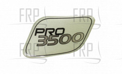DECAL, MODEL PRO3500 - Product Image