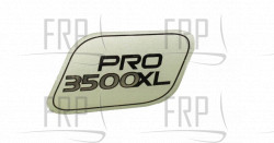 DECAL, MODEL PRO3500XL - Product Image