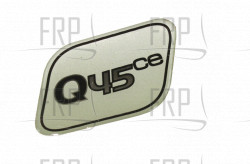 DECAL, MODEL Q45CE - Product Image