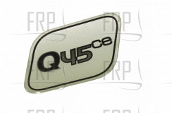 DECAL, MODEL Q45CE - Product Image DECAL, MODEL Q45CE - Product Image