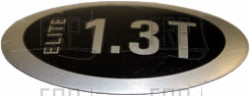 Decal, Motor Cover-1.3T - Product Image Decal, Motor Cover-1.3T - Product Image