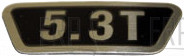 Decal Motor Cover, 5.3T - Product Image Decal Motor Cover, 5.3T - Product Image