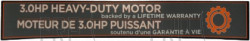 Decal, Motor Cover, Up, TM702, 1US - Product Image Decal, Motor Cover, Up, TM702, 1US - Product Image