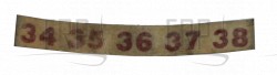Decal, Numbers, Left - Product Image