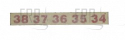 Decal, Numbers, Right - Product Image