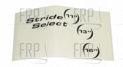 Decal, Pedal Disk - Product Image Decal, Pedal Disk - Product Image